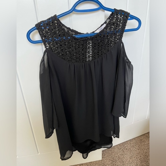 Dex open shoulder flowy blouse S - Picture 2 of 6